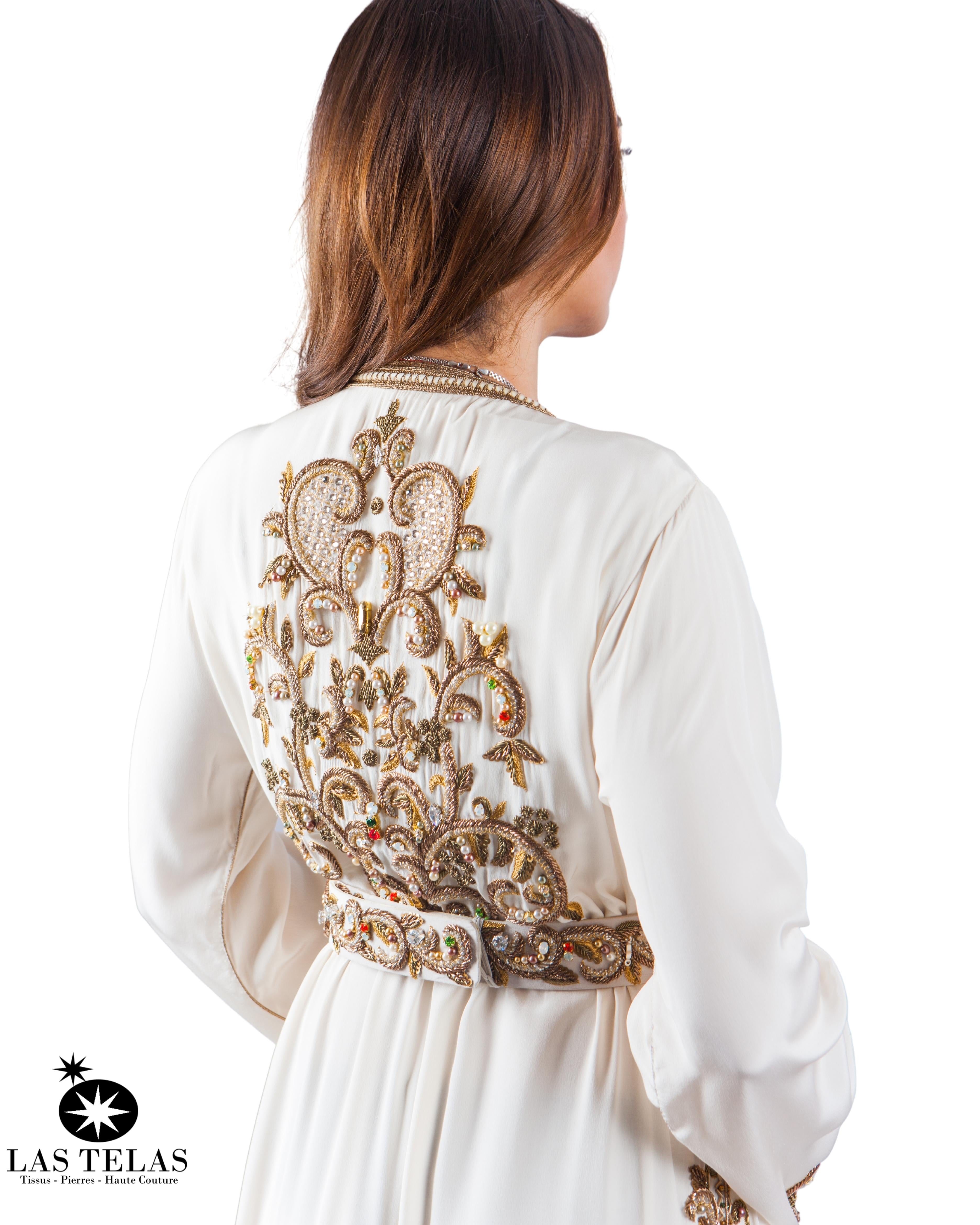 caftan blanc 